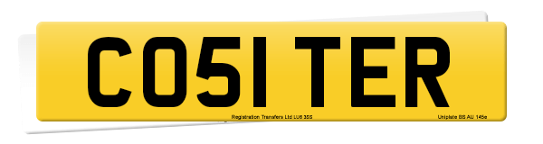 Registration number CO51 TER